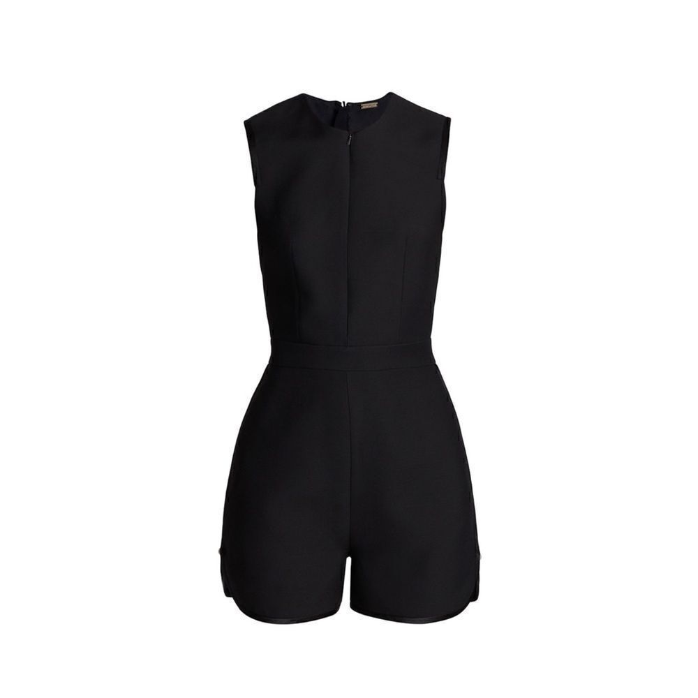 Adam Lippes Wool-Silk Sleeveless Romper size 6